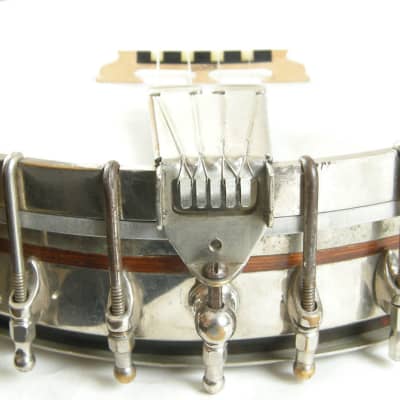 1925 Vega Tu-Ba-Phone Style M 4-String Tenor Banjo with Original Case image 4