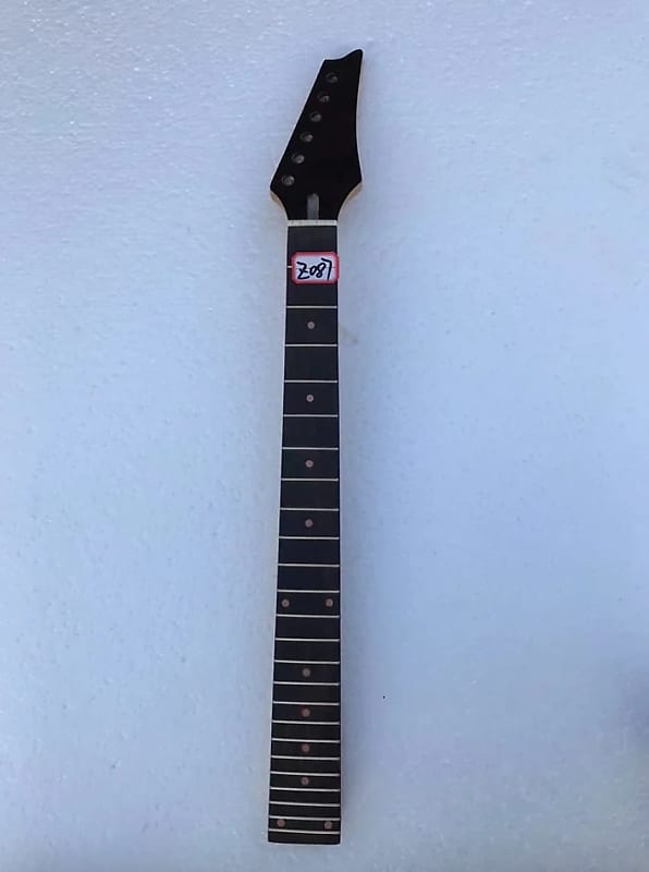 24 Frets Guitar Neck with Rosewood Fingerboard with Black Headstock image 1