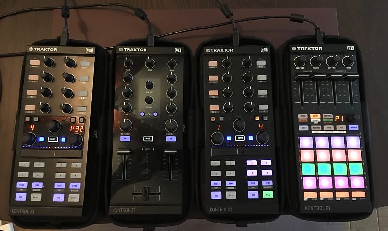 Traktor Z1, F1, X1 MK2 DJ Controllers with Traktor Pro 2 and