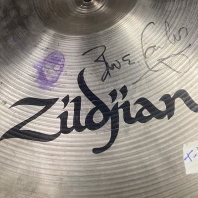 Zildjian Bun E. Carlos, Cheap Trick 20" A Medium Thin Crash Cymbal, Used On "All Shook Up Tour", Signed! (#T 1) Early 1980s image 3