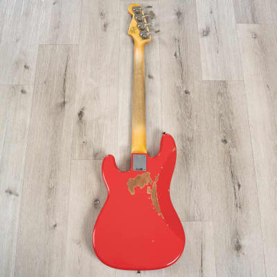 Fender Custom Shop Pino Palladino Precision Bass, Fiesta Red over Desert Sand image 5