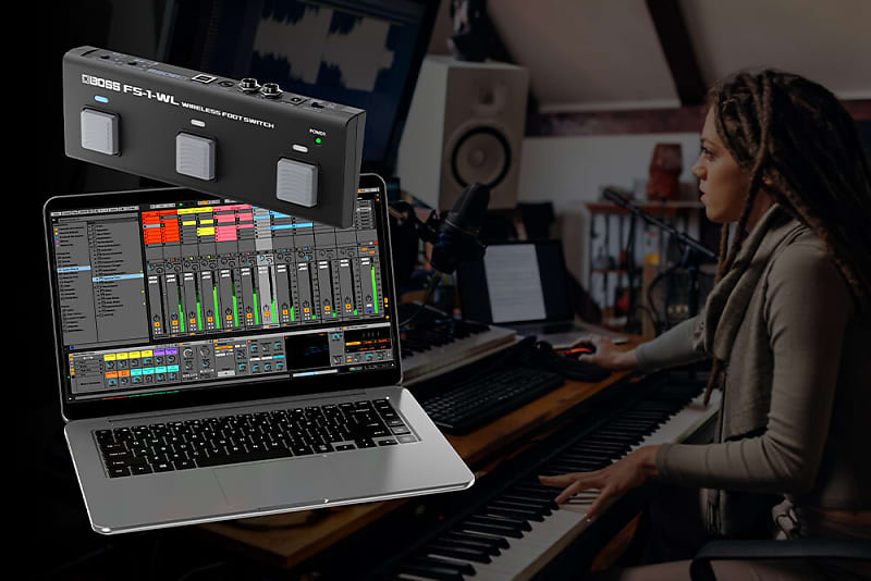 Boss FS-1-WL - Wireless Foot Control for Digital Music Scores, YouTube,  DAWs, Instruments, and Beyon
