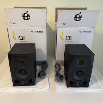 ADAM Audio A3X Active Nearfield Monitors (Pair) Black | Reverb