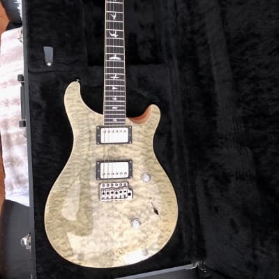 PRS SE Custom 24  Quilted select top  with matching headstock & Ebony fretboard  2015 - With Bare Knuckle  Pickups Unpotted  Mules. Brushed Nickel covers. Hard Case Included image 2