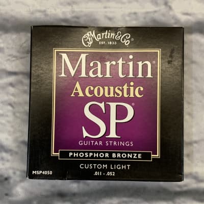 Martin SP Acoustic Phosphor Bronze Custom Light 11-52 Acoustic Guitar Strings image 1