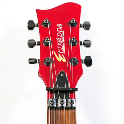 ESP Edwards ERI-98LP Les Paul Rouage Rika Electric Guitar with Gigbag - Red image 3