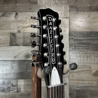 Danelectro Vintage 12 String Electric Guitar - Black image 3