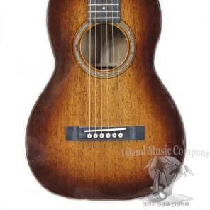 Martin Guitars Size 5 Custom Shop Mahogany Acoustic Guitar 1933 Ambertone Sunburst Finish image 7
