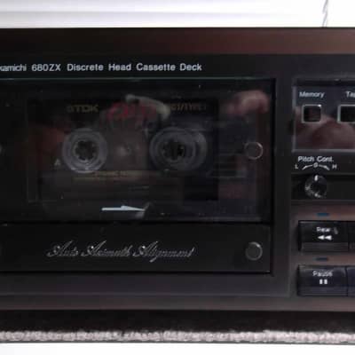 1981 Nakamichi 680ZX 3-Head Auto Azimuth Stereo Cassette Deck Newly Serviced 10-2021 Excellent #206 image 4