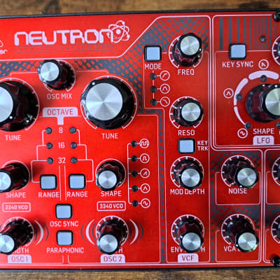 Behringer Neutron Paraphonic Analog and Semi-Modular Synthesizer 2018 - Present - Red