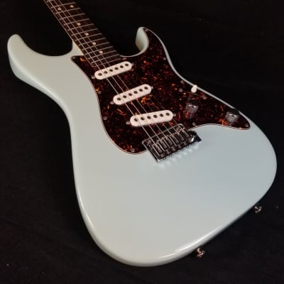 Tom Anderson "The Classic", Rosewood FB, Hum-Canceling Single Coil Pickups, Daphne Blue, W/Bag 2023 image 9