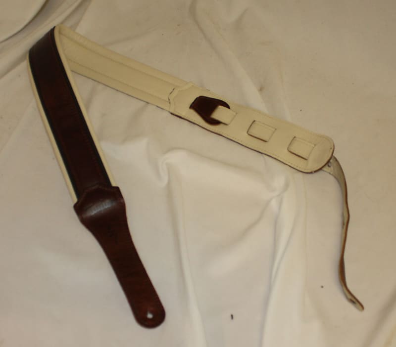 Taylor 2.5" Leather Guitar Strap Brown/Cream Reverb