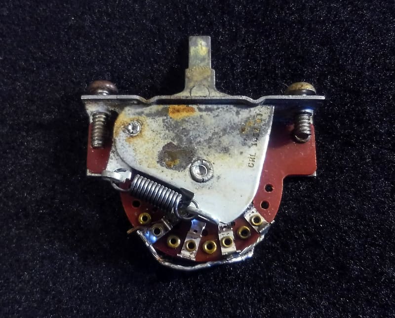 ギター Vintage CRL 1452 3way SWITCH FOR Fender Vintage Spec Centralab CRL 1452 3 Way Switch & Switchcraft 1
