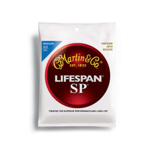 Martin MSP6200 SP Lifespan 80/20 Bronze Medium Acoustic Strings