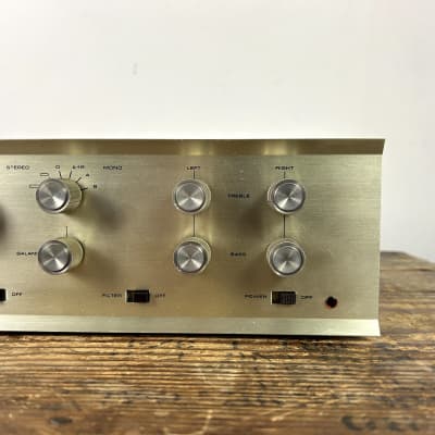 Dynaco PAS-3 Stereo Preamplifier 1963 - Gold / Brown w/ Original Box image 3