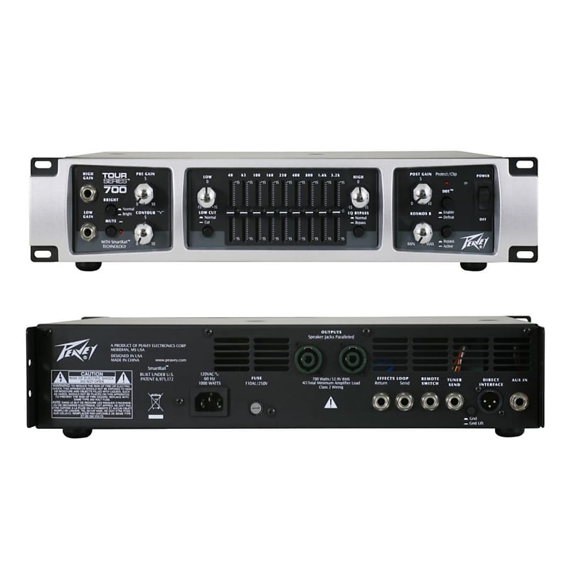 PEAVEY TOUR 700 Powerful Rackmount Bass Amplifier Reverb