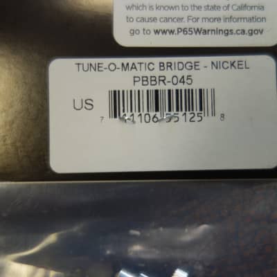 Gibson PBBR-045 Nashville Tune-O-Matic Bridge (Nickel) image 3