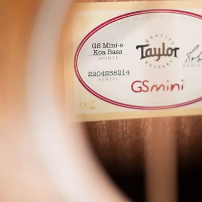 Taylor GS Mini-e Koa Bass with GS Mini Bag image 9