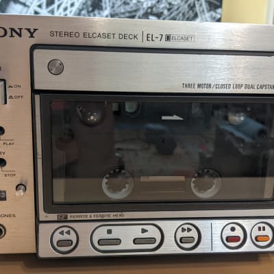Refurbished Sony el-7 Elcaset Cassette Deck with Remote/service manual and two Tapes! image 3