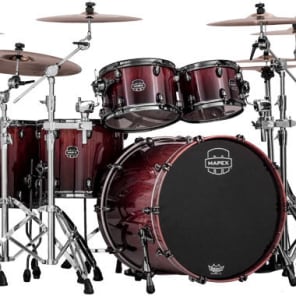 Mapex Saturn V Rock 5pc Shell Pack Cherry Mist Rosewood Burl image 3