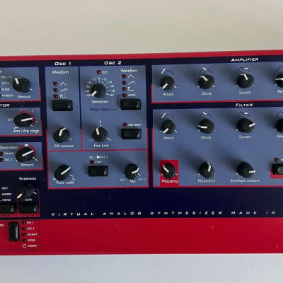 Nord Lead Rack Rackmount Virtual Analog Synthesizer - Red - w/ Librarian / Editor Software image 2
