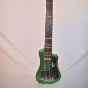 Hofner Shorty Electric Travel Guitar 2013 Cadillac Green image 1