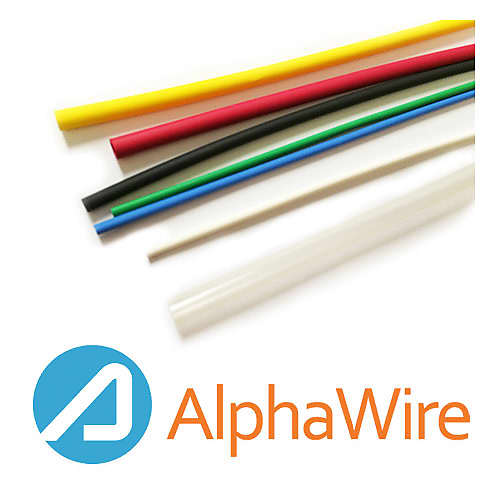 AlphaWire F2211/2 WH105 White Heat Shrink 4' Long 1/2" Diameter image 1
