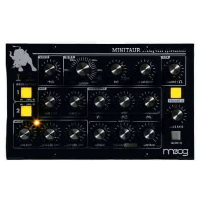 Moog Minitaur Analog Bass Synthesizer with Compact Design, Analog Engine, and 128 Presets (Black)