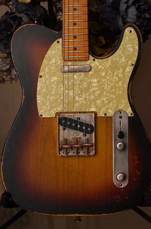 American Highway One Fender Telecaster Relic Nitro Custom Sunburst image 1