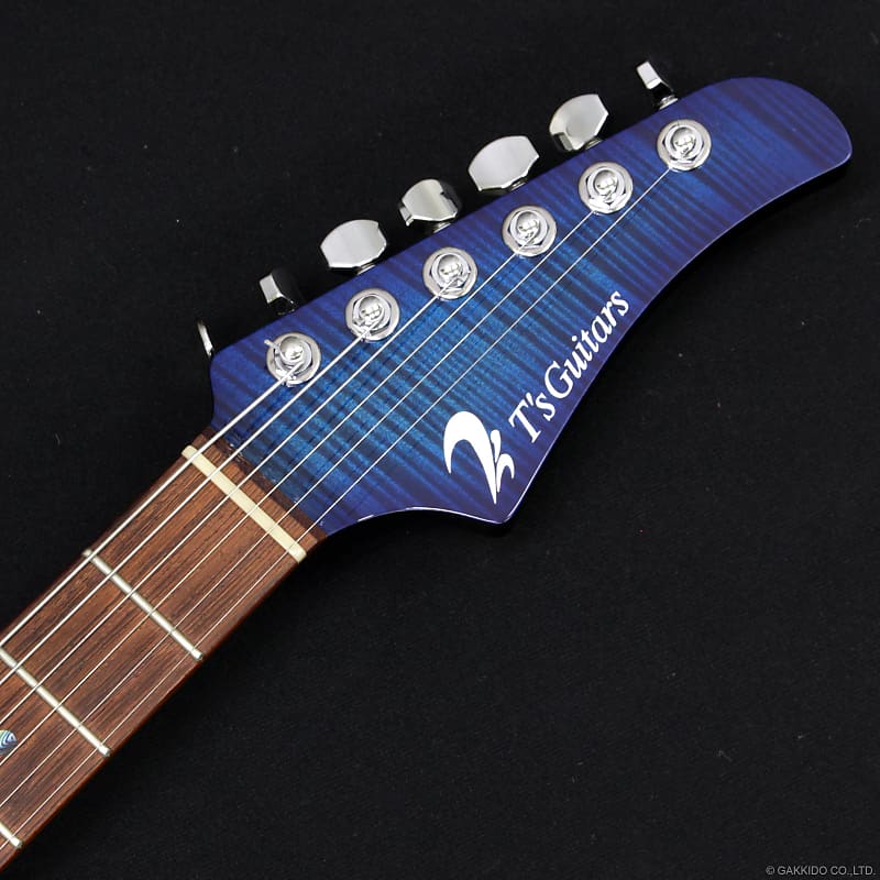 T's Guitars DST-Pro24 Mahogany Limited Custom - Trans Blue Burst 