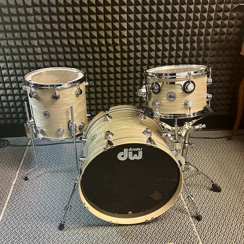 DW Collector’s Series “333” Pure Maple Drum Set 12/14/20 - Creme Oyster FinishPly image 1