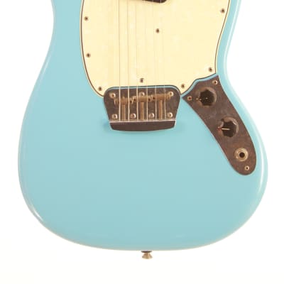 Fender Musicmaster 1964 "pre CBS" Sonic Blue - cool vintage electric guitar, nice player - check video! image 2
