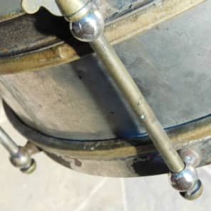 sehr alte Jazz steel snare drum TROMMEL + Stecken um 1930 image 8