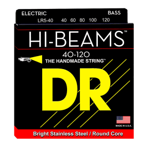 DR LR5-40 Hi-Beams Light 5-String Bass Strings