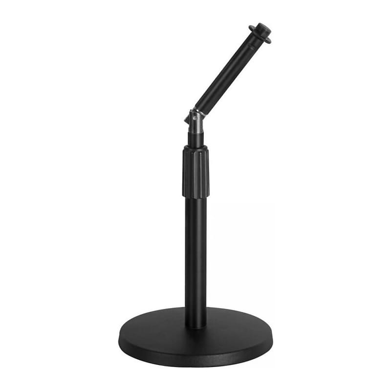 OnStage Adjustable Compact Desktop Mic Stand with RockerLug Reverb