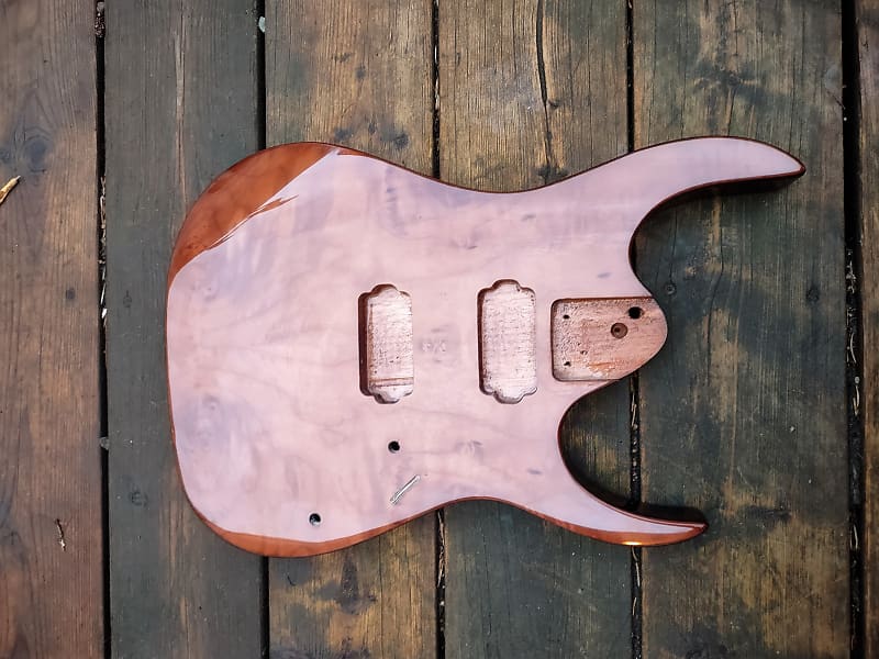 Taking a blowtorch to a mahogany body (my first guitar build) : r/Luthier