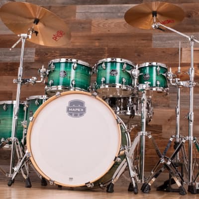 MAPEX ARMORY SPECIAL EDITION 7 PIECE DRUM KIT, EMERALD BURST image 4