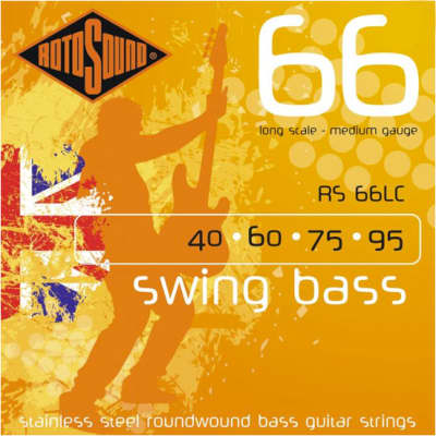 Rotosound RS66LC Long Scale Swing Bass Guitar Strings 40-95 image 2