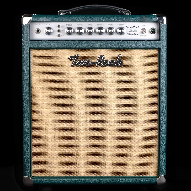 Two-Rock Studio Signature 1x12 Combo Amplifier - British Racing Green with Silver Face image 1
