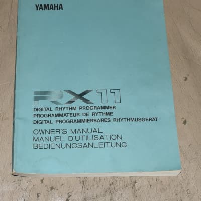 Yamaha RX11 Owner's Manual