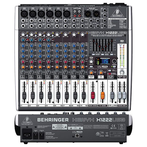 Behringer Xenyx X1222USB 16-Input Mixer with USB and Effects image 3