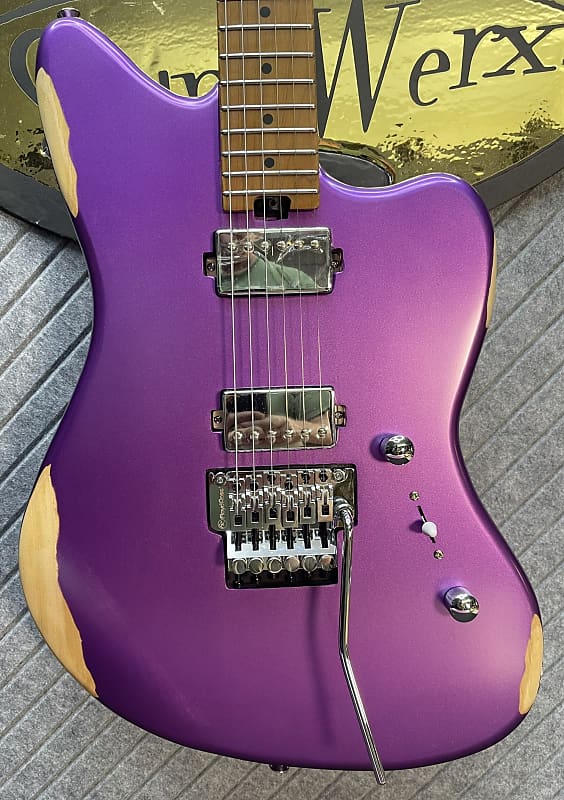 SBS Steve Brown Sound Guitars VS200 Includes Our FretWerx In USA Fret Dress and Setup! Purple Metallic image 1