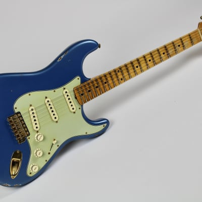 Fender Custom Shop 60s Strat Relic Gold Hardware Yuriy Shishkov Masterbuilt LakePlacidBlue ONE OF A KIND image 3