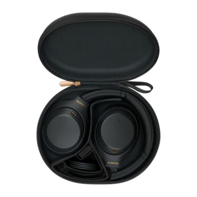 Sony WH-1000XM4 Wireless Noise Canceling Over-Ear Headphones (Black) Bundle image 11
