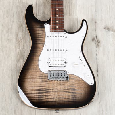 Suhr Standard Plus HSS Guitar, Pau Ferro Fretboard, Trans Charcoal Burst image 2