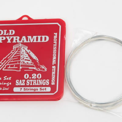 Original Pyramid Saz strings for Long Neck Saz, 0.20 gauge, German hard box set image 2