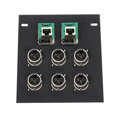 Elite Core FB8 Recessed Floor Box with 6 XLRF + 2 Ethernet Pass-Through Jack image 3