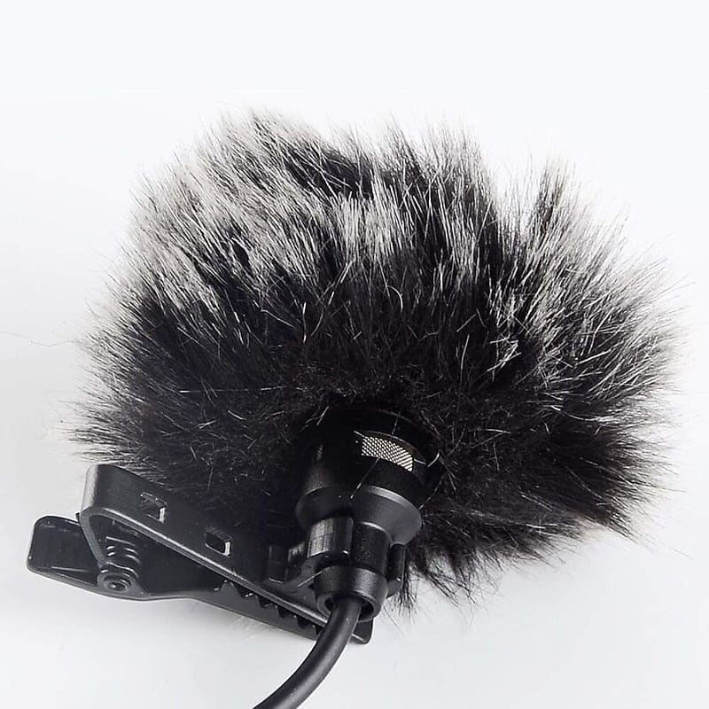 Microphone Windscreen Wind Muff Compatible with DJI MIC Wireless Lavalier  Microphone,Furry Cover(2-Pack)