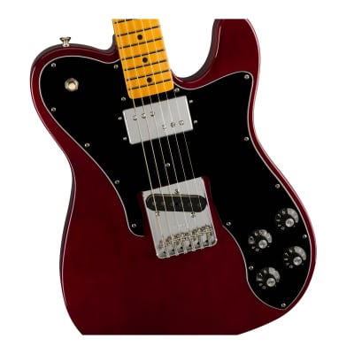 Fender American Vintage II 1977 Telecaster Custom 6-String, Alder Body and Gloss Polyurethane Finish Electric Guitar (Wine, Right-Handed) image 5