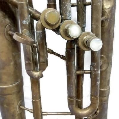 Conn Baritone Horn, USA, Brass, with mouthpiece, no case image 16